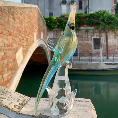 Benny-S-Murano-Glass-Parrot-