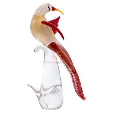 Oiseau En Verre Soufflé Murano