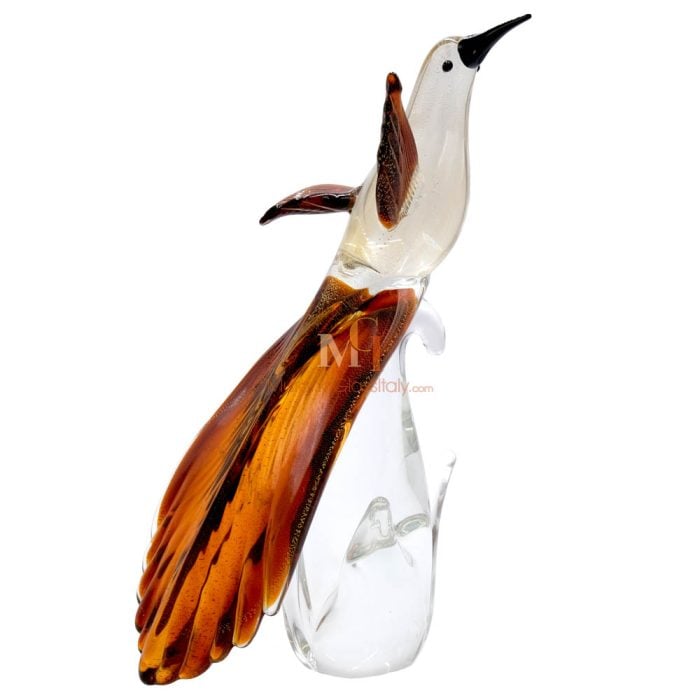 Oiseau En Verre Soufflé Murano