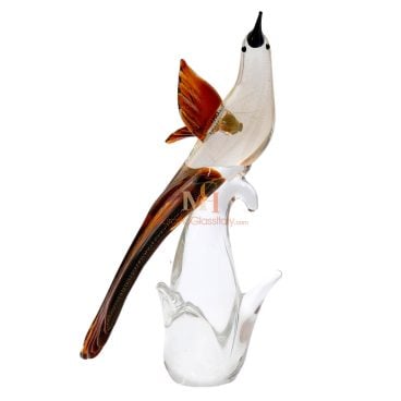Oiseau En Verre Soufflé Murano
