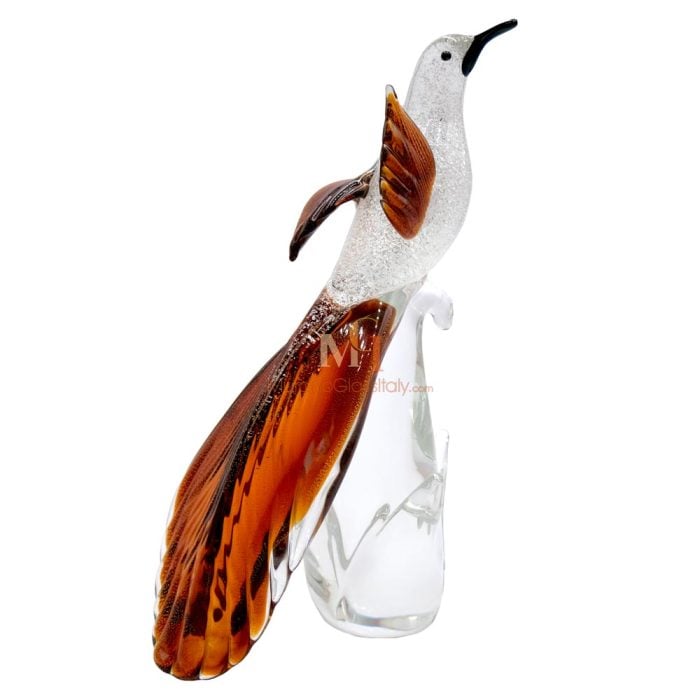 Oiseau En Verre Soufflé Murano