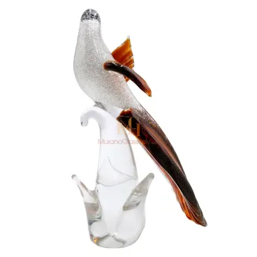 Oiseau En Verre Soufflé Murano