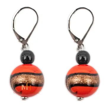 シック - ベネチアン・ガラス・ビーズ・ピアス