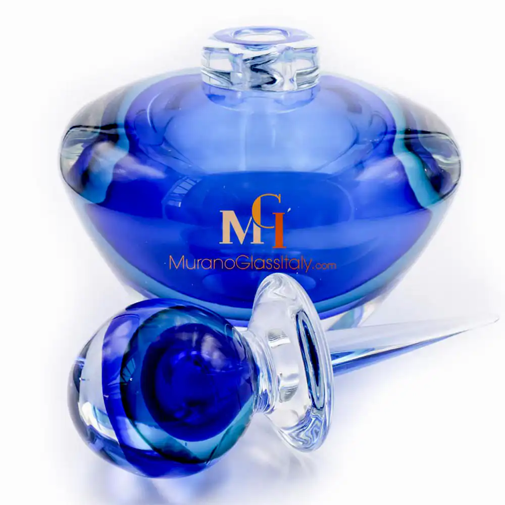 Blu 2 — Blown Glass Perfume Bottle