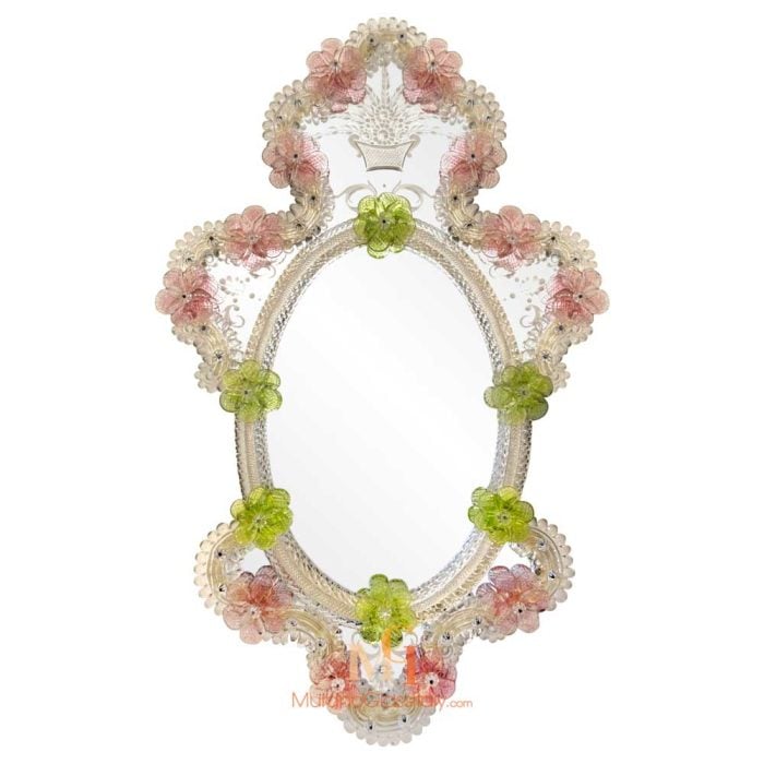 Pink Venetian Mirror