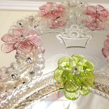Pink Venetian Mirror