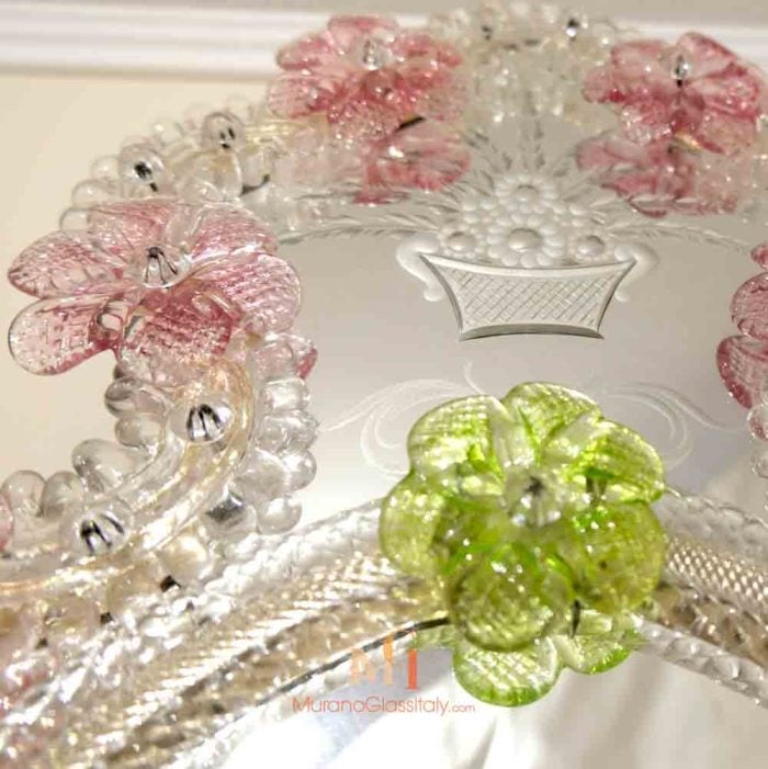 Pink Venetian Mirror
