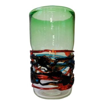 Green Venetian Glass Vase