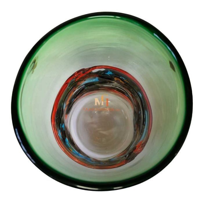 Green Venetian Glass Vase