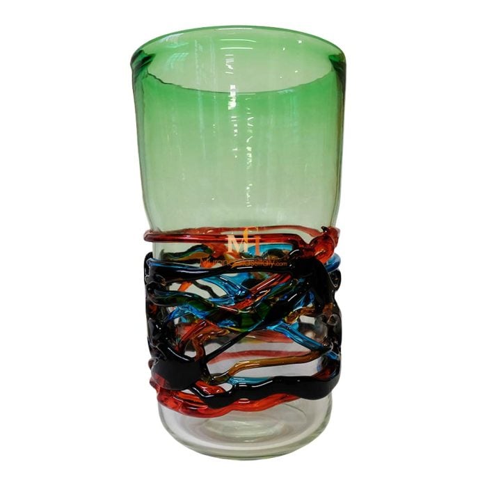 Green Venetian Glass Vase