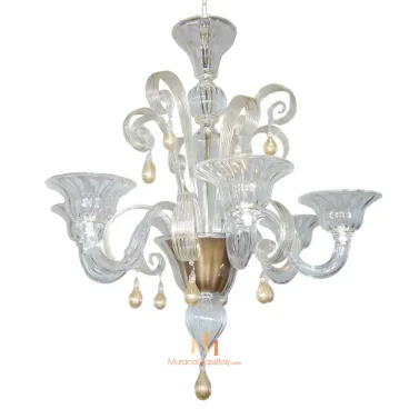 Italian Blown Glass Chandelier