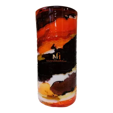 Red Venetian Glass Vase