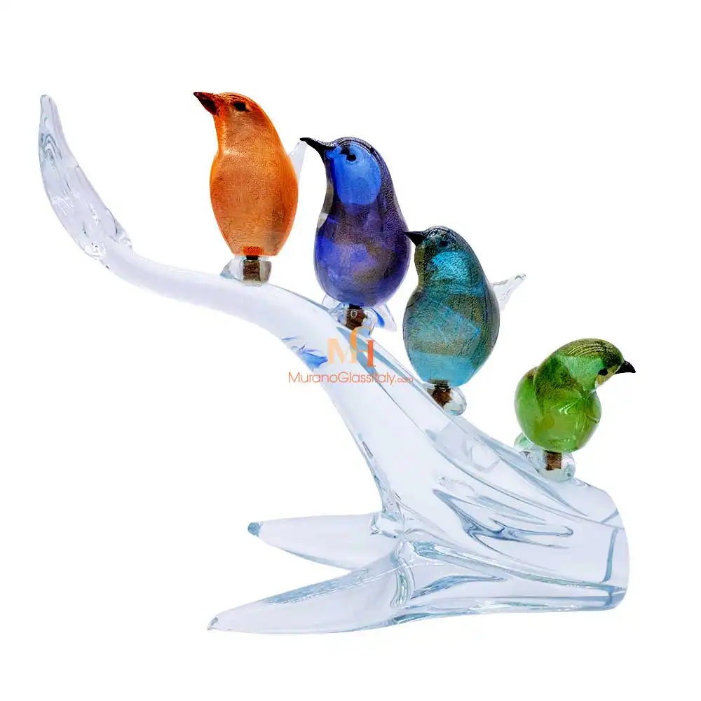4 Uccellini 2 – Murano Art Glass Bird