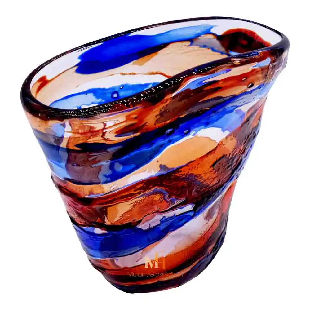 Agata Multicolor 2 — Murano Vase Made in Italy Murano Vase Made in Italy