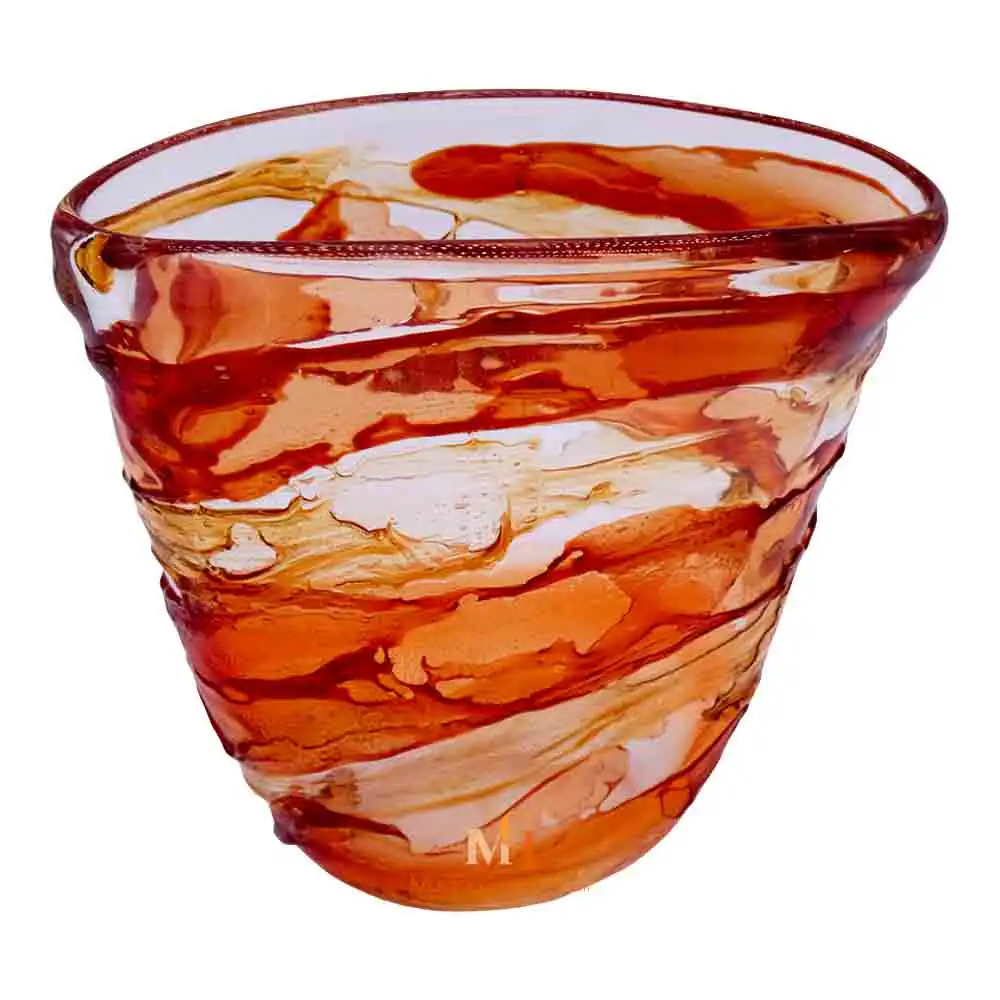 Agata Orange 2 — Murano Vase Made in Italy Murano Vase Made in Italy