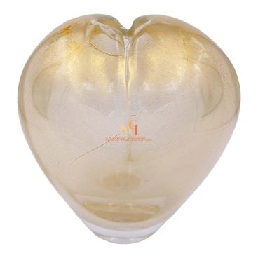 Heart Shaped Glass Vase