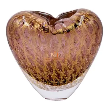 Heart Shaped Glass Vase