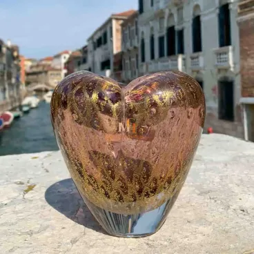 Heart Shaped Glass Vase