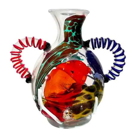 フェイスガラス花瓶 - イタリア製 | MuranoGlassItaly®