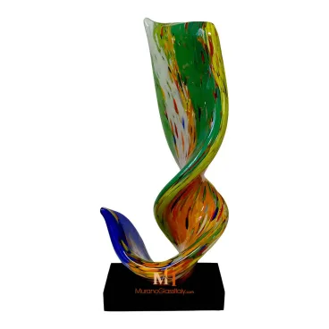 Hand Blown Glass Wave