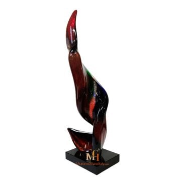 Hand Blown Glass Wave