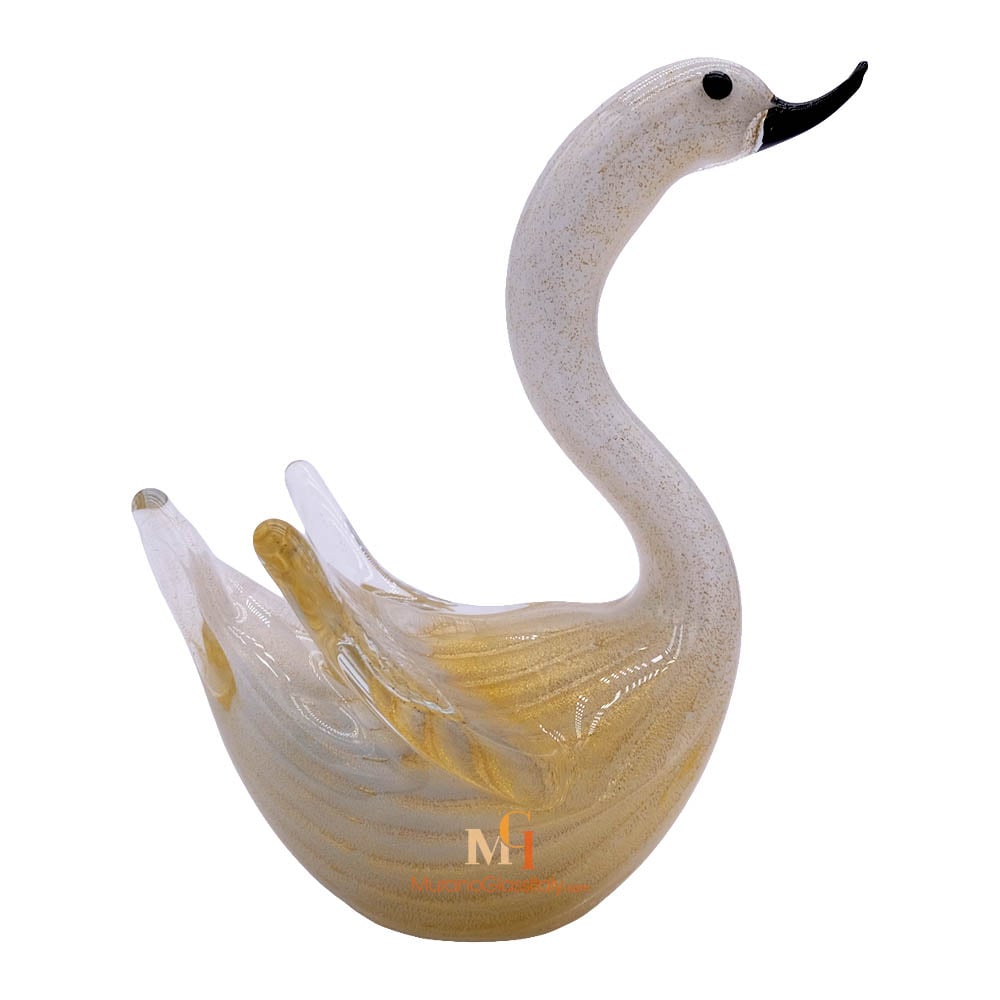Odette Gold – Murano Glass Swan Murano Glass Swan