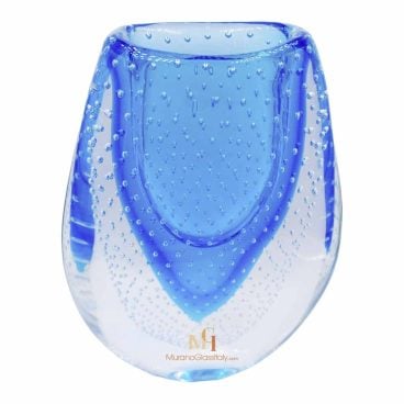Light Blue Glass Vase