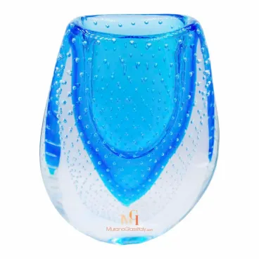Light Blue Glass Vase
