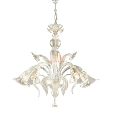 Modern Venetian Glass Chandelier