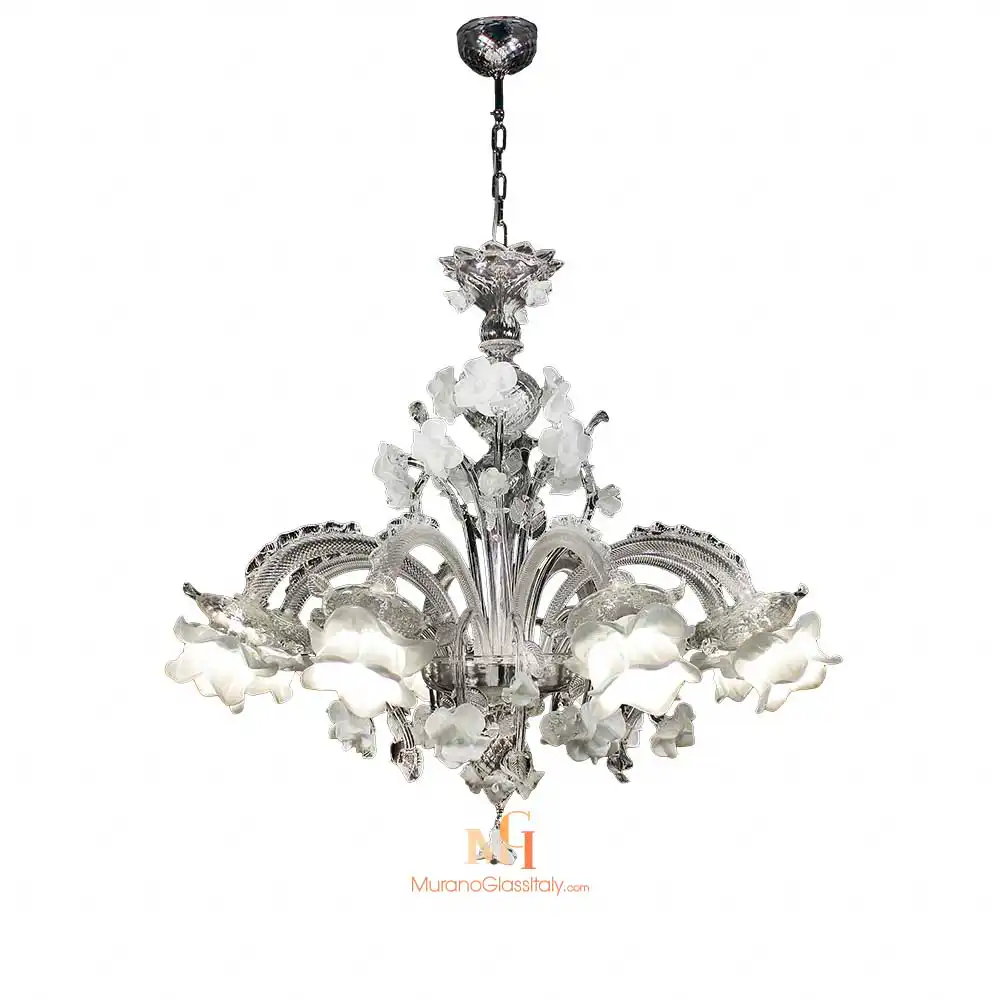 Idillio - Murano Floral Chandelier Murano Floral Chandelier