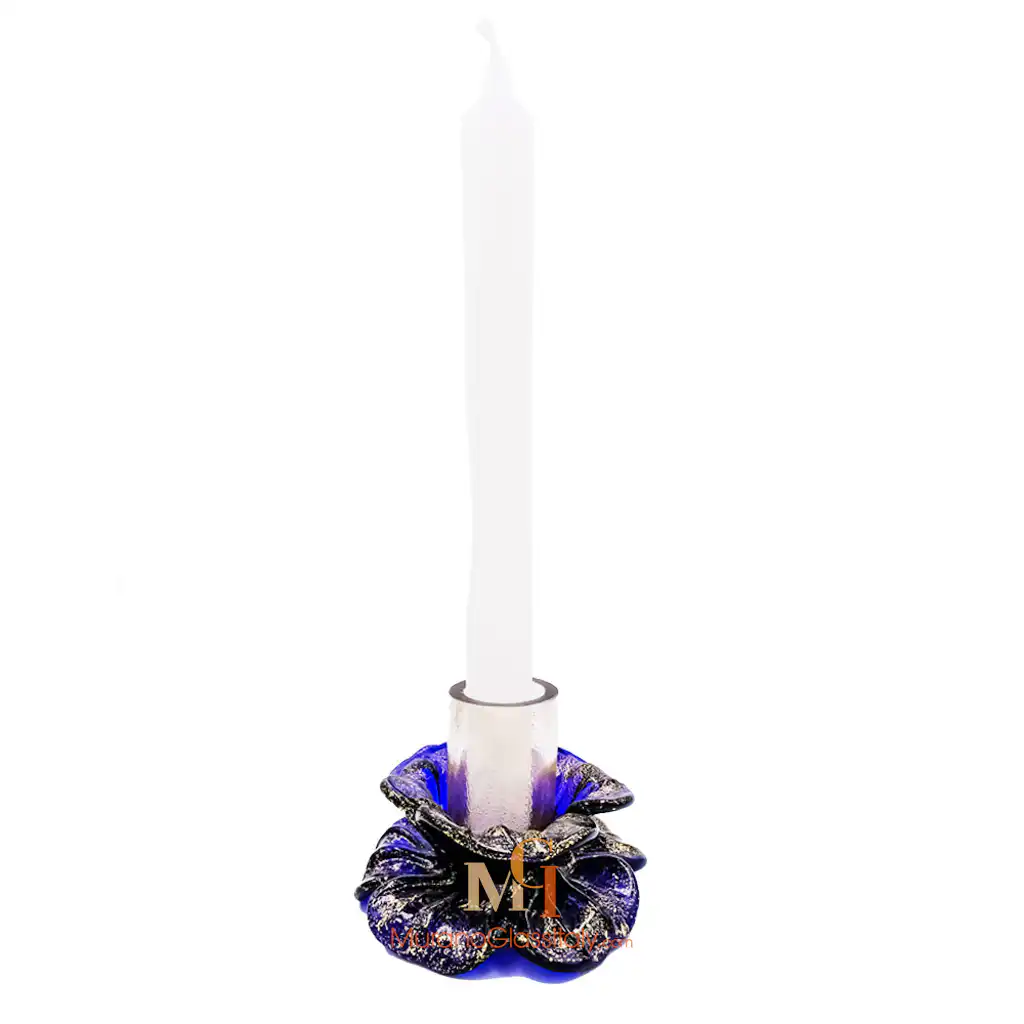 Lotus Purple 2 – Murano Glass Flower Candle Holder.jpg