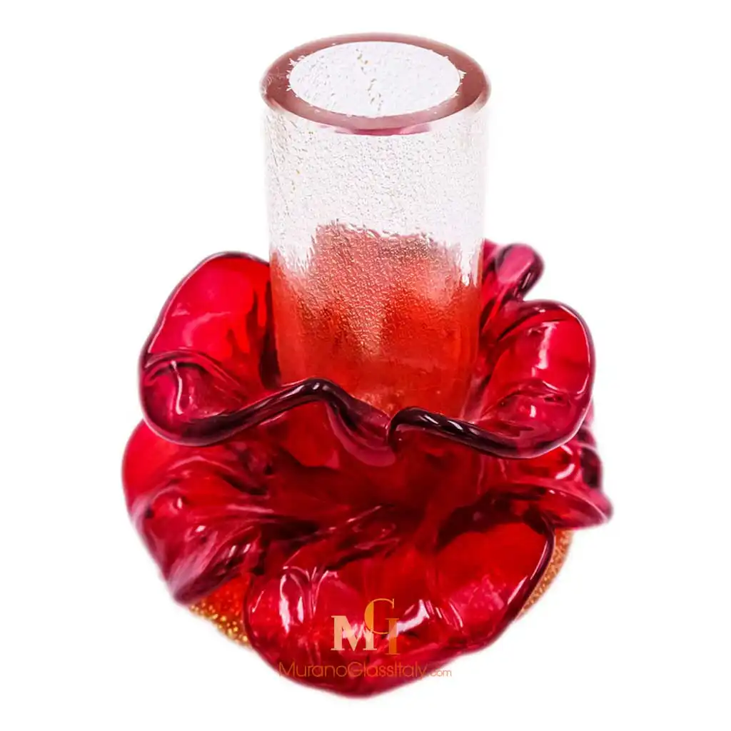 Lotus Red 3 – Murano Glass Flower Candle Holder.jpg