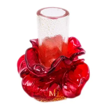 Murano Glass Flower Candle Holder