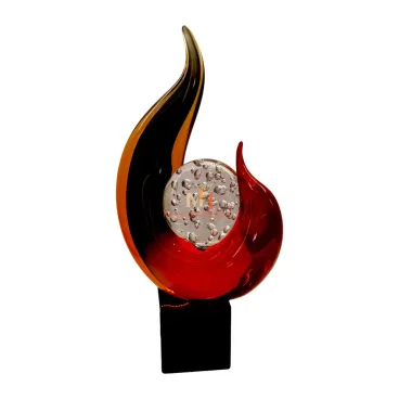 Red Glass Sculptures