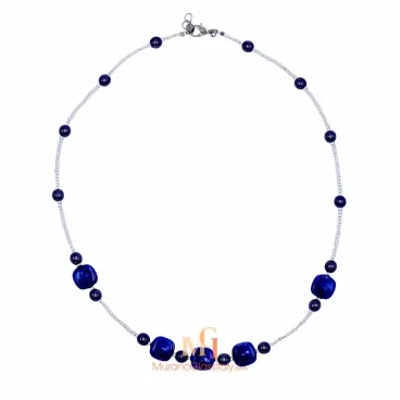 Blown Glass Bead Necklace