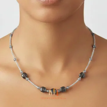 Blown Glass Bead Necklace