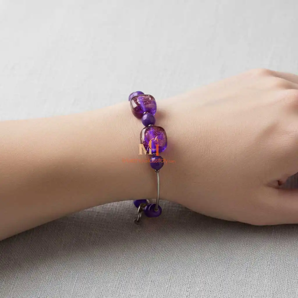 Candy Purple3 – Handmade Glass Bracelets Handmade Glass Bracelets