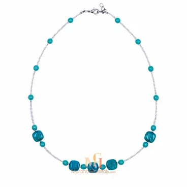 Blown Glass Bead Necklace
