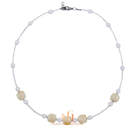 Candy-Yellow-Blown-Glass-Bead-