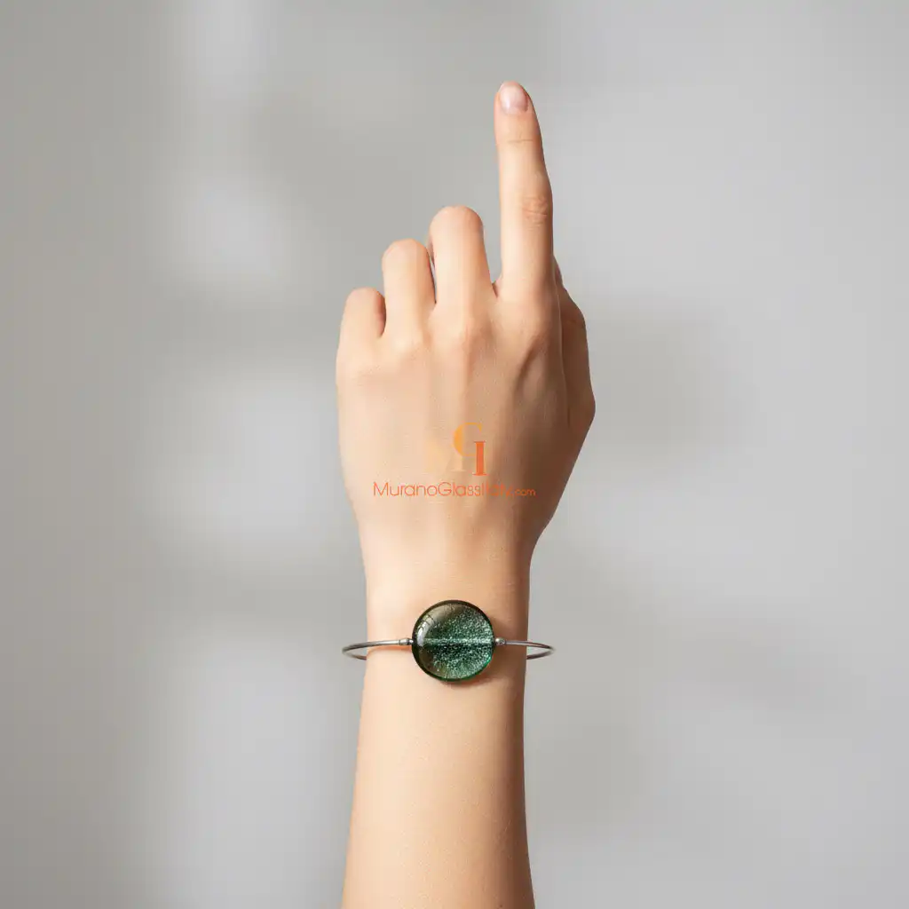 Finesse Green3 – Blown Glass Bracelet Blown Glass Bracelet