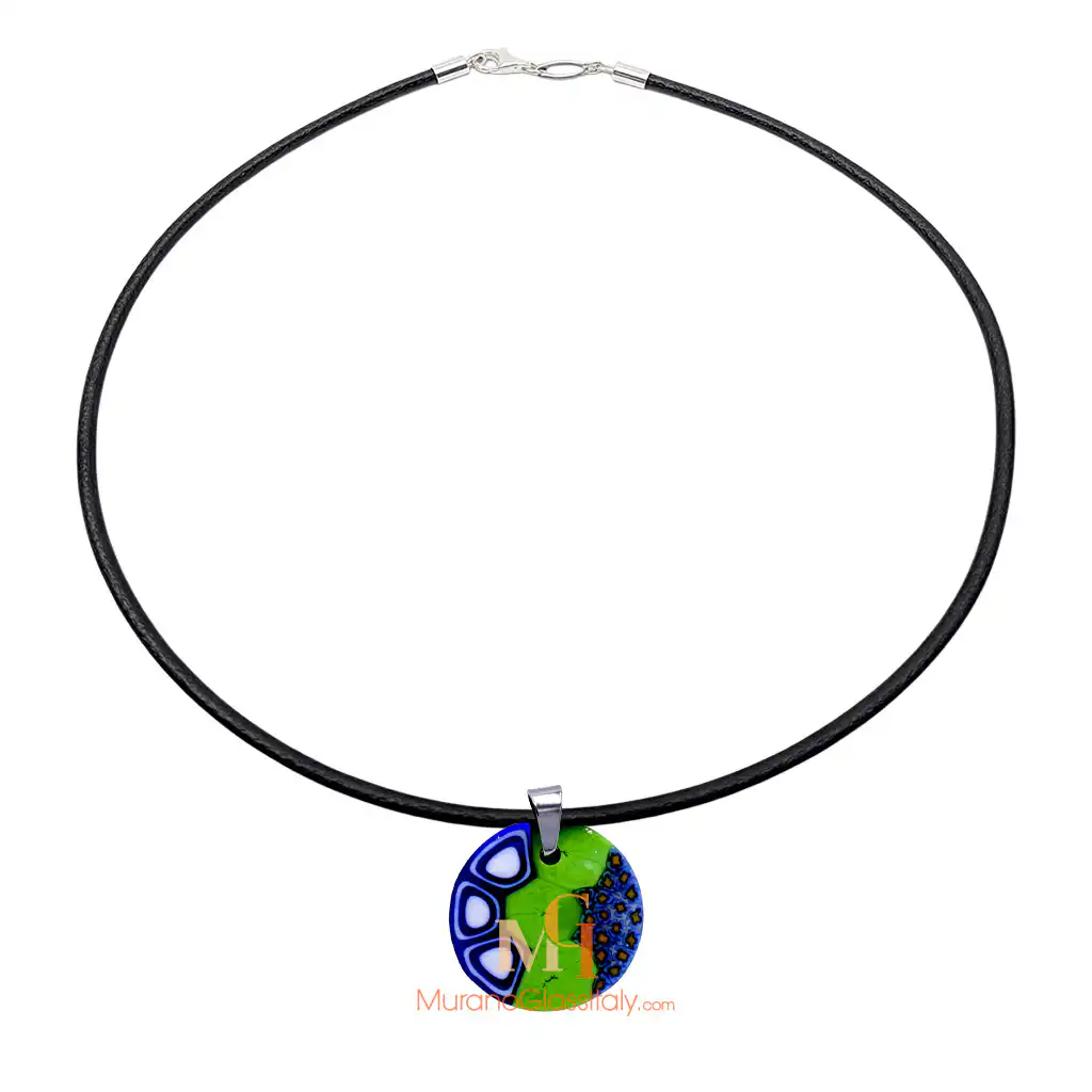 Shine Green & Blue – Venetian Necklace Venetian Necklace