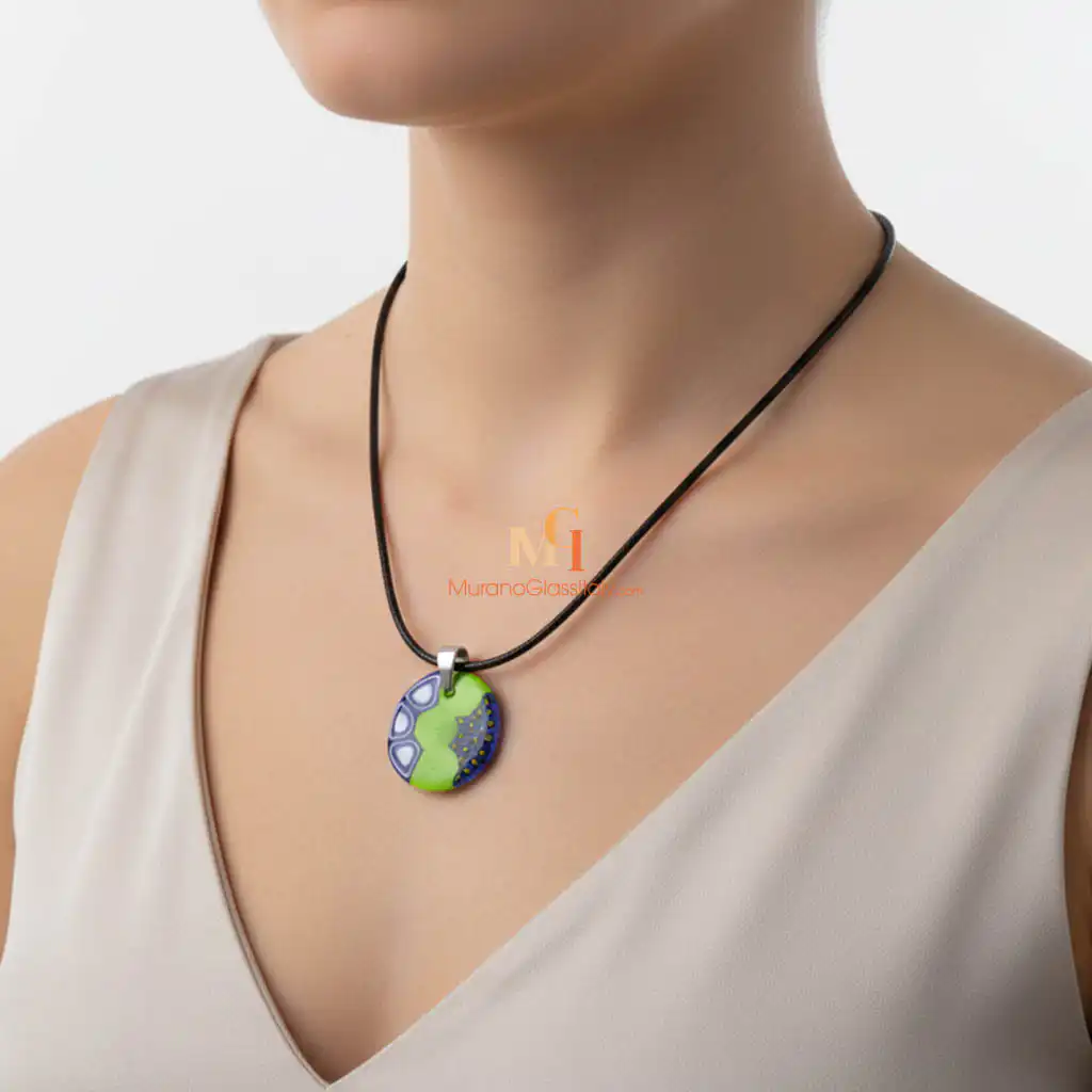 Shine Green & Blue2 – Venetian Necklace Venetian Necklace
