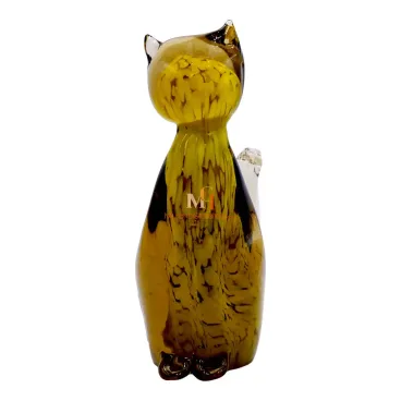 Murano Glass Millefiori Cat