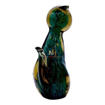 Murano Glass Millefiori Cat