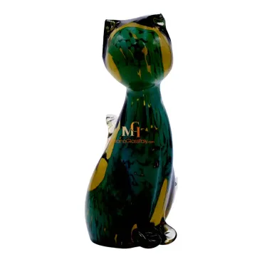 Murano Glass Millefiori Cat